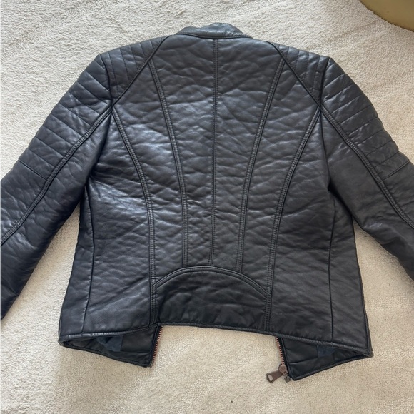 Marc New York Andrew Marc Blakely Faux Leather Moto Jacket in Black - Picture 10 of 15